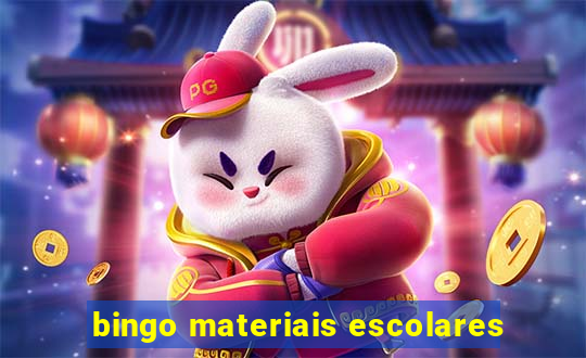 bingo materiais escolares